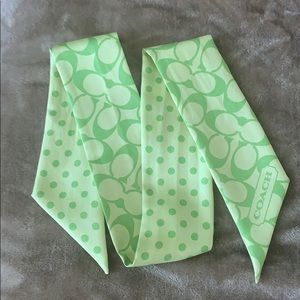 ✅Sold✅ Green COACH SCARF